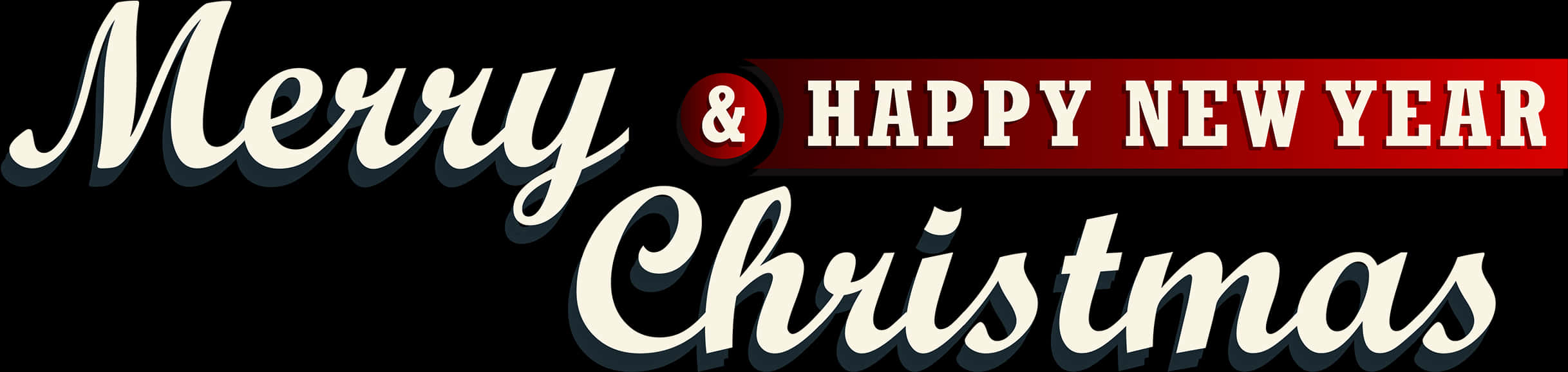 Maligayang Pasko at Manigong Bagong Taon na Banner Wallpaper