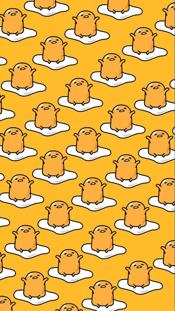 Maliit na Gudetama Aesthetic Pattern Wallpaper