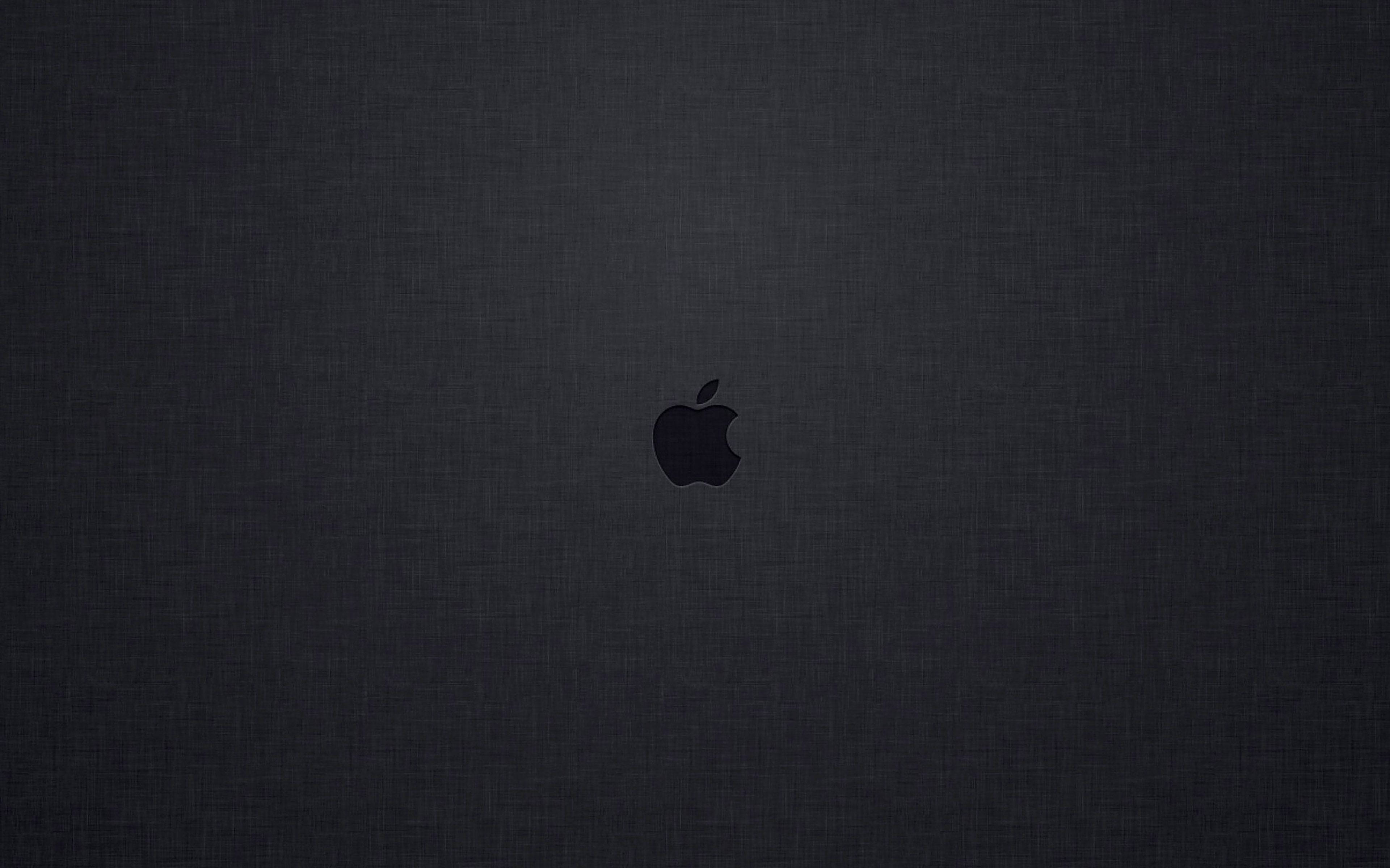 Maliit na Itim na Logo ng Apple Mac Wallpaper