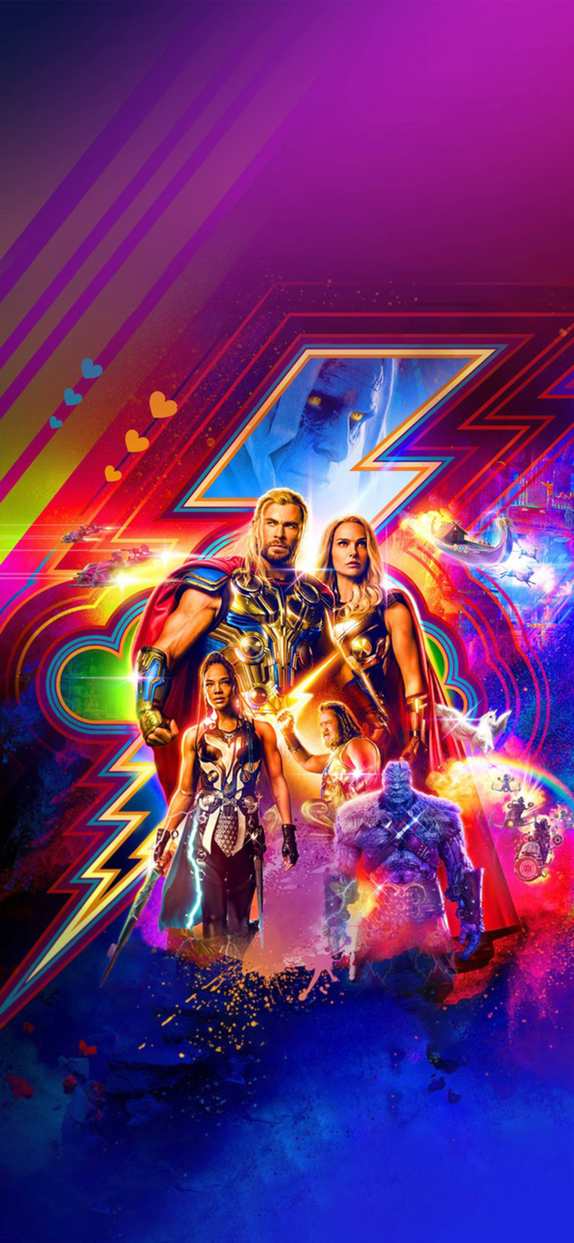 Malikhaing Sining ng Thor Love And Thunder Wallpaper