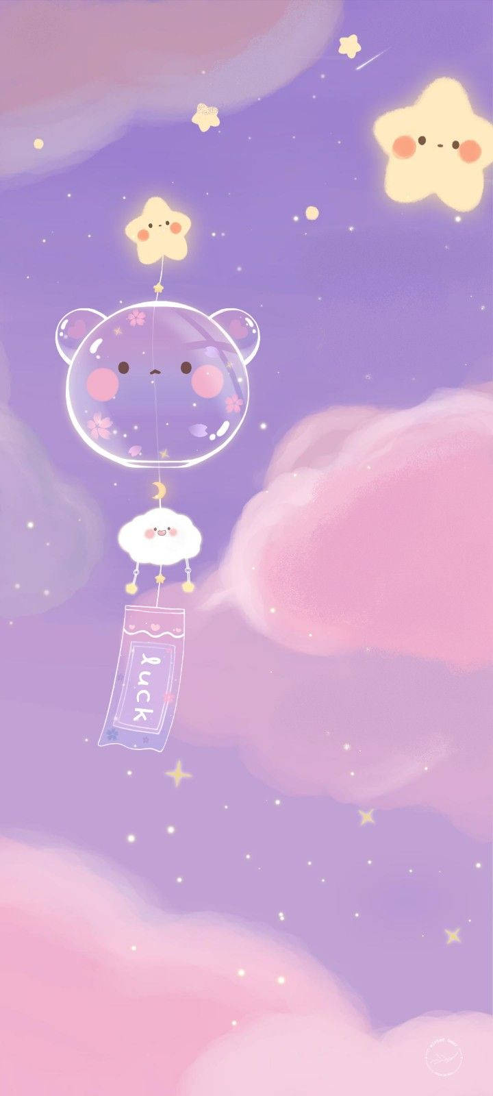 Maliliit na Bituin Malambot na Estetika Wallpaper