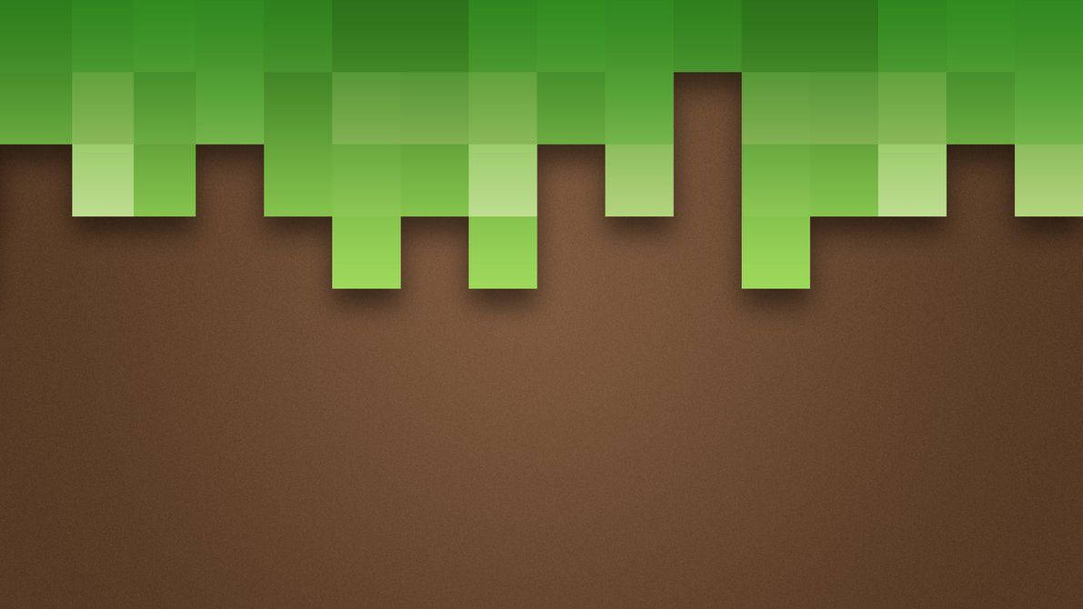 Maliwanag at Makulay na Pixel na Sining mula sa Sikat na Larong Minecraft Wallpaper