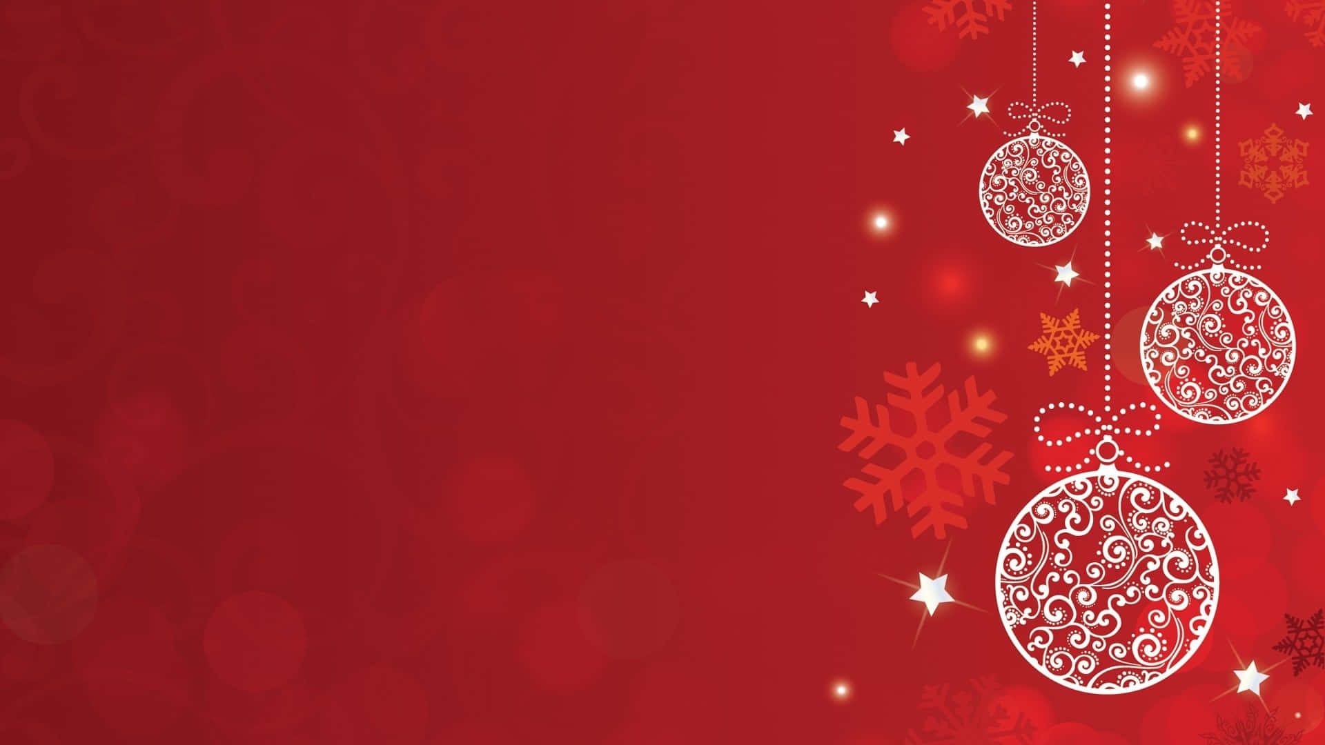 Maliwanag at maligayang pulang background ng Pasko Wallpaper