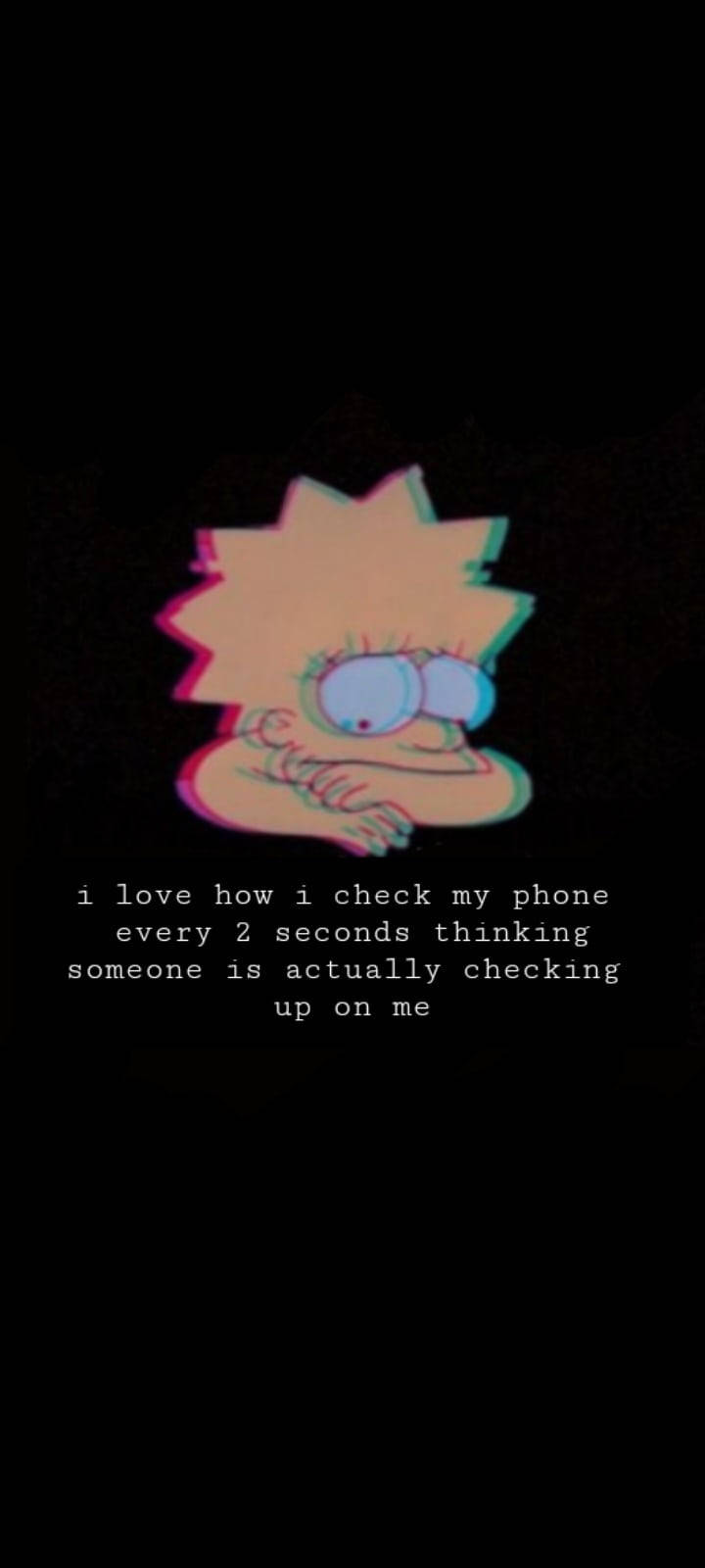 Malungkot na Quote ni Lisa Simpson Wallpaper