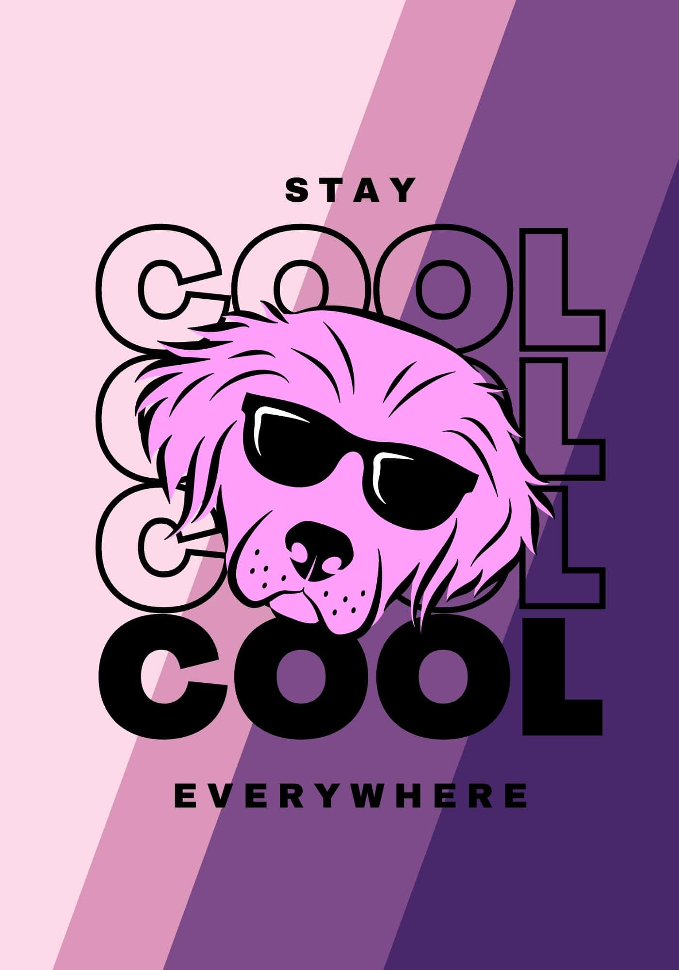 Manatiling Malamig Kahit Saan Background ng Aso Wallpaper