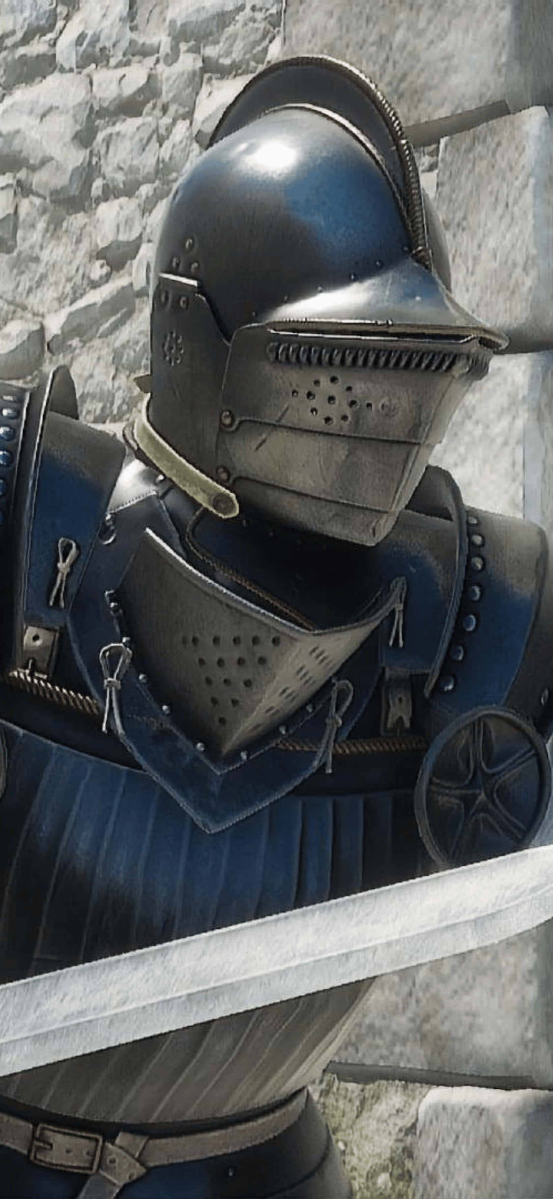Metal Armor Warrior iPhone Xs Mordhau Background Wallpaper