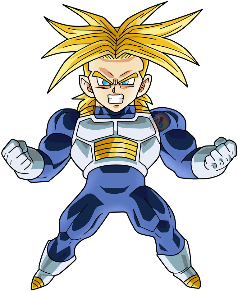 Mandirigmang Super Saiyan na Chibi Wallpaper
