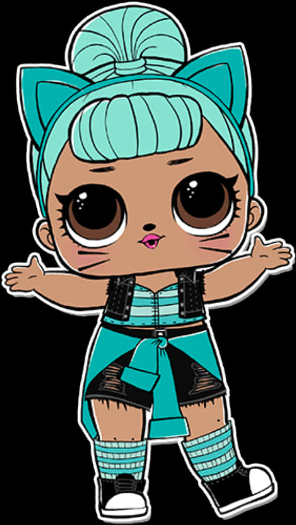 Manikang Turquoise na may Pana Wallpaper