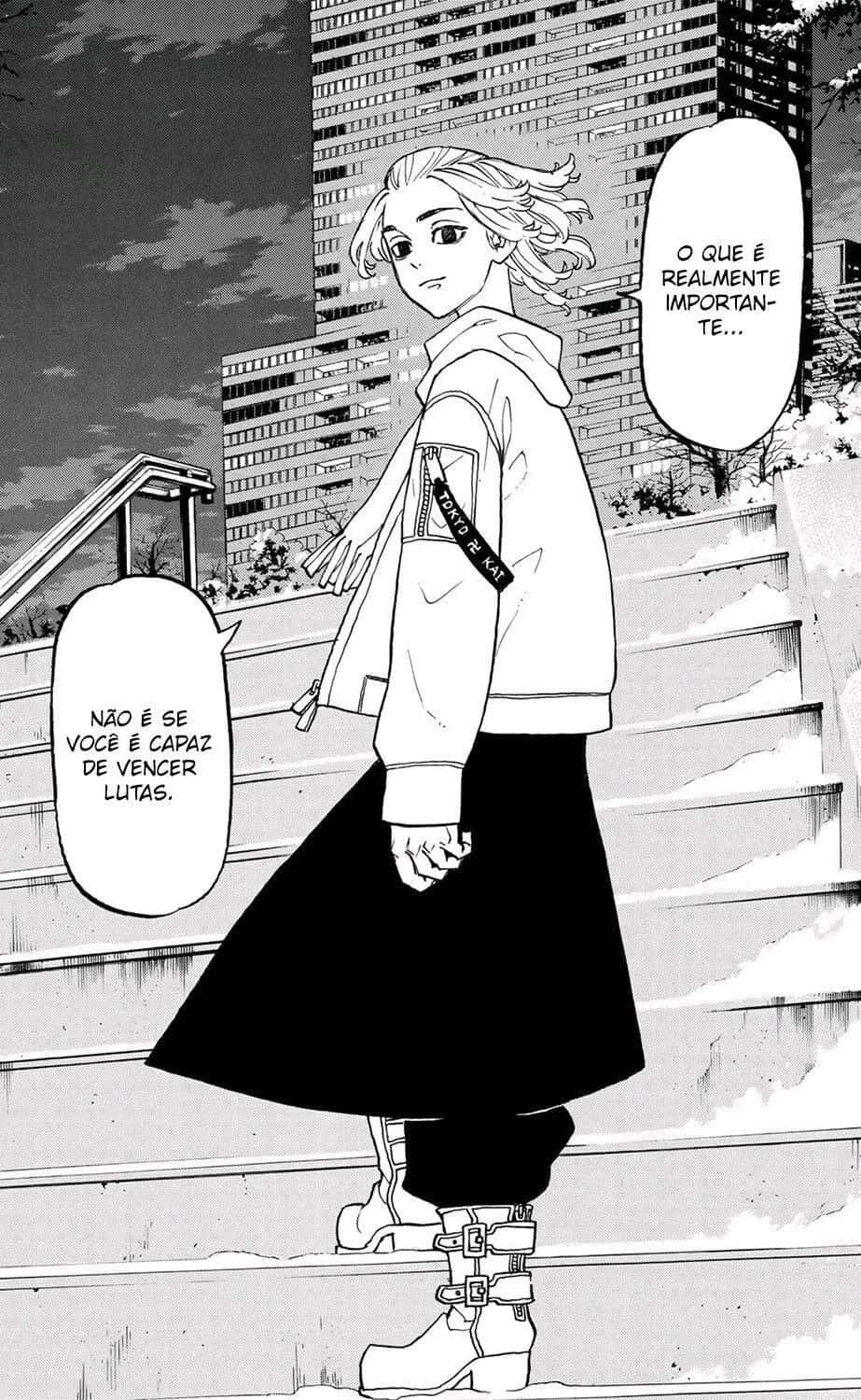 Manjiro Sano Nakatayo sa Hagdan Wallpaper