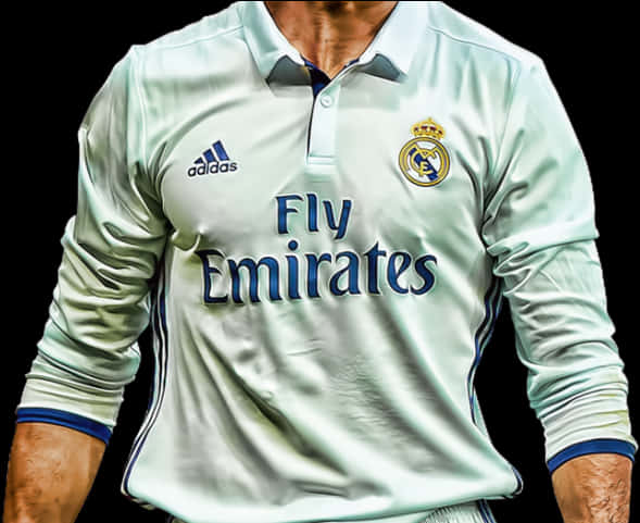 Manlalaro ng Real Madrid na Naka-White Kit Wallpaper