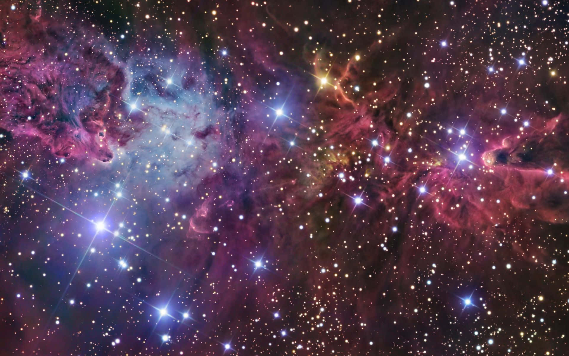 Mapang-akit na Celestial Artwork sa Kalawakan Wallpaper
