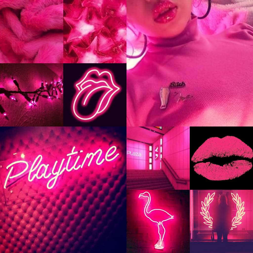 Mapangarap na Light Pink Aesthetic na Eksena Wallpaper