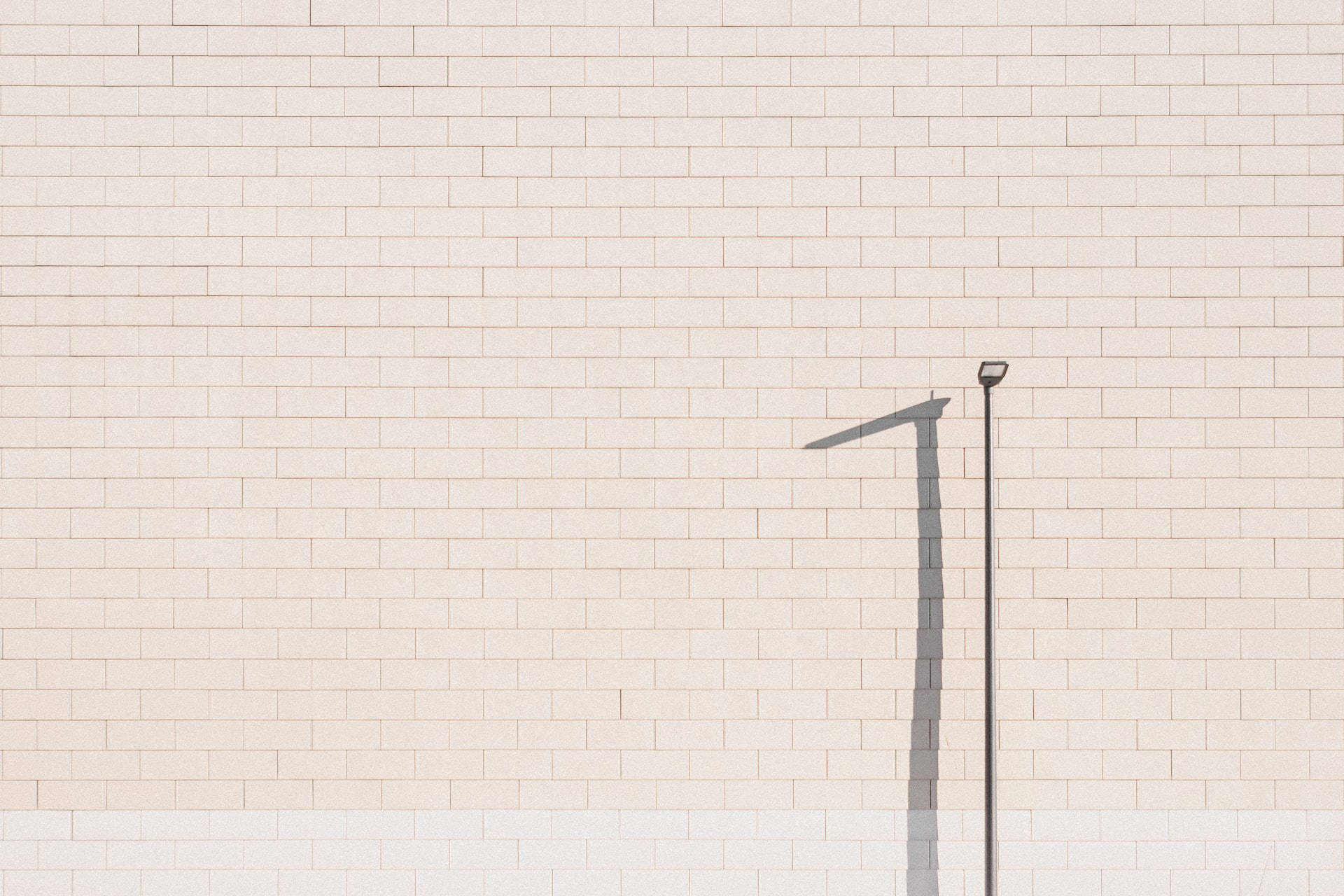 Mapanghaing Light Brown na Brick Wall Wallpaper