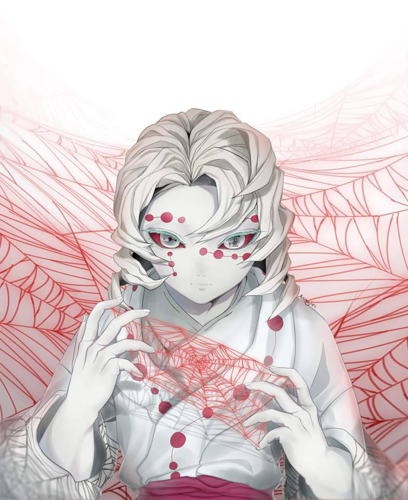 Maputing Puti na si Rui Demon Slayer Wallpaper