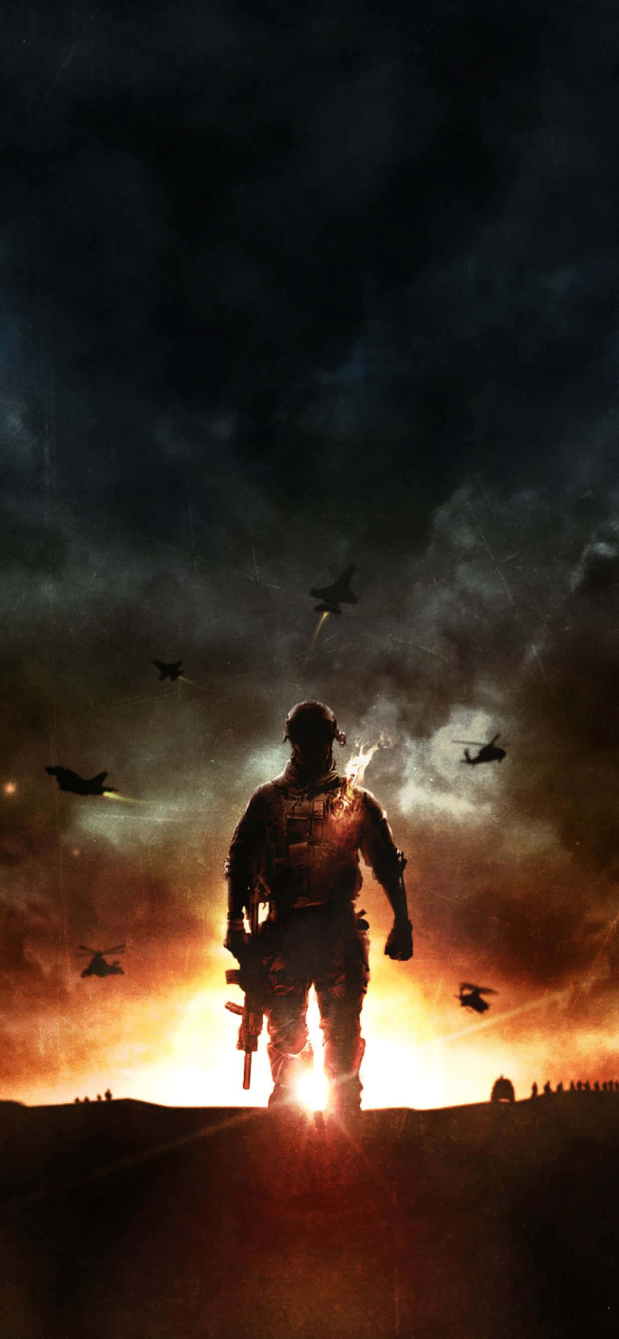 Maramdaman ang Battlefield 4 gamit ang pinakabagong iPhone Xs Max Wallpaper