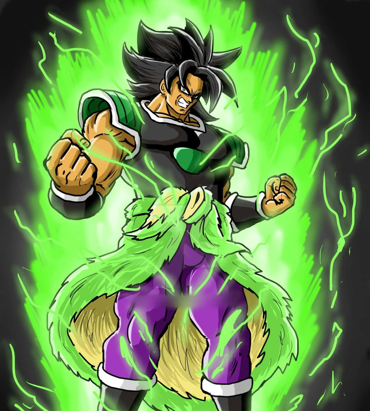 Maranasan ang Epikong Laban ng Dragon Ball Super Broly Wallpaper