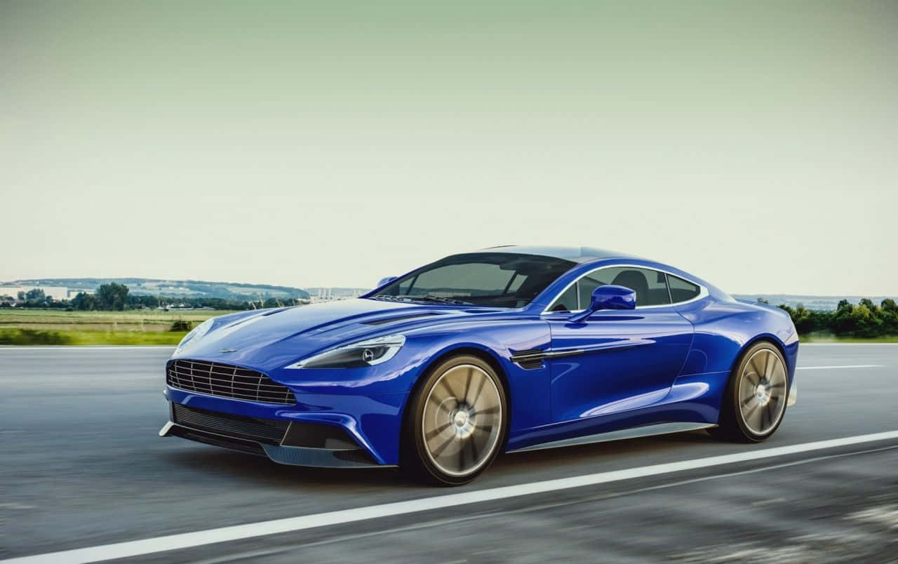 Maranasan ang Kapangyarihan at Elegance ng Aston Martin Vanquish Wallpaper