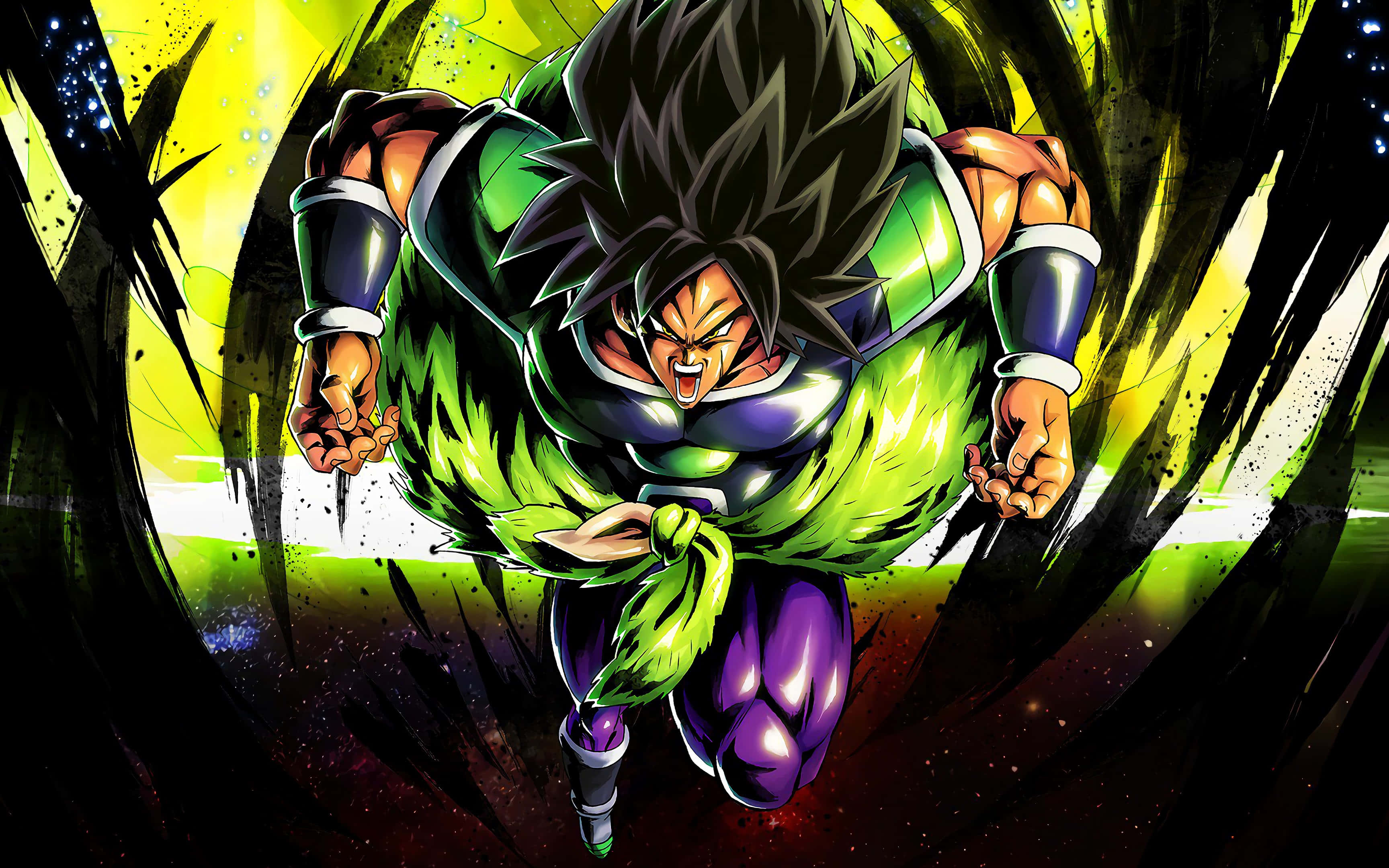 Maranasan ang Kapangyarihan ng Super Saiyan God Super Saiyan Broly - Dragon Ball Super Broly Wallpaper