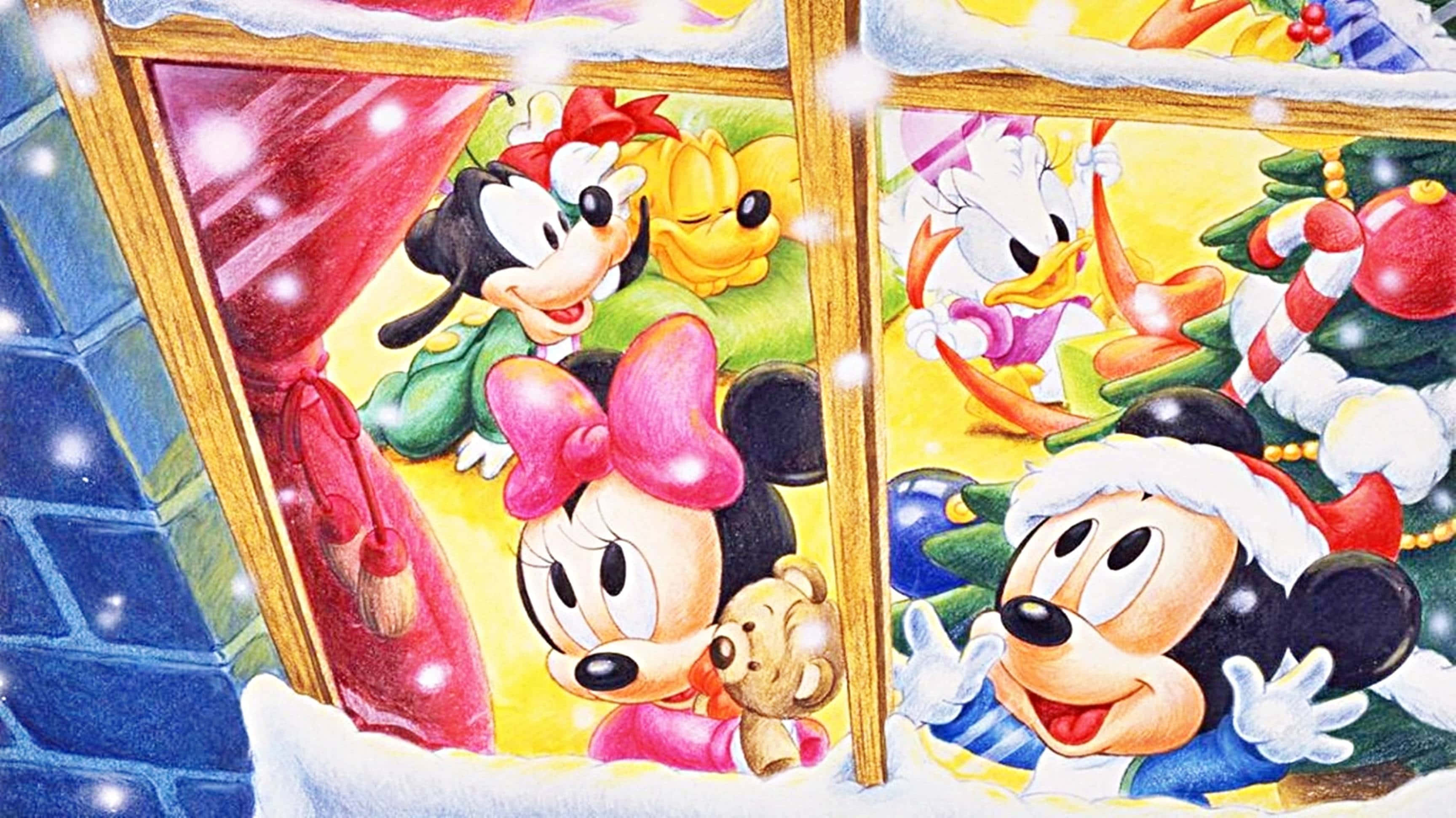 Maranasan ang Mahika ng Pasko ng Disney! Wallpaper