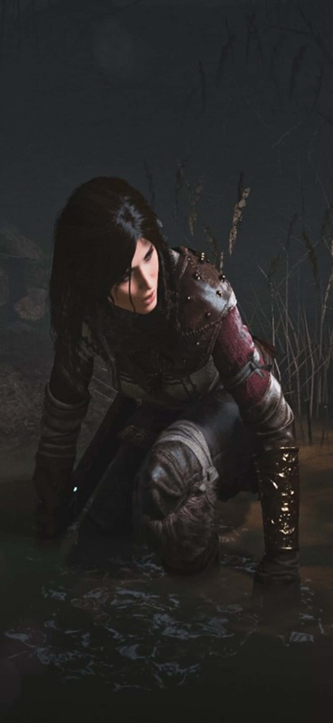 Maransan ang adventure ng Shadow Of The Tomb Raider sa iPhone X Wallpaper
