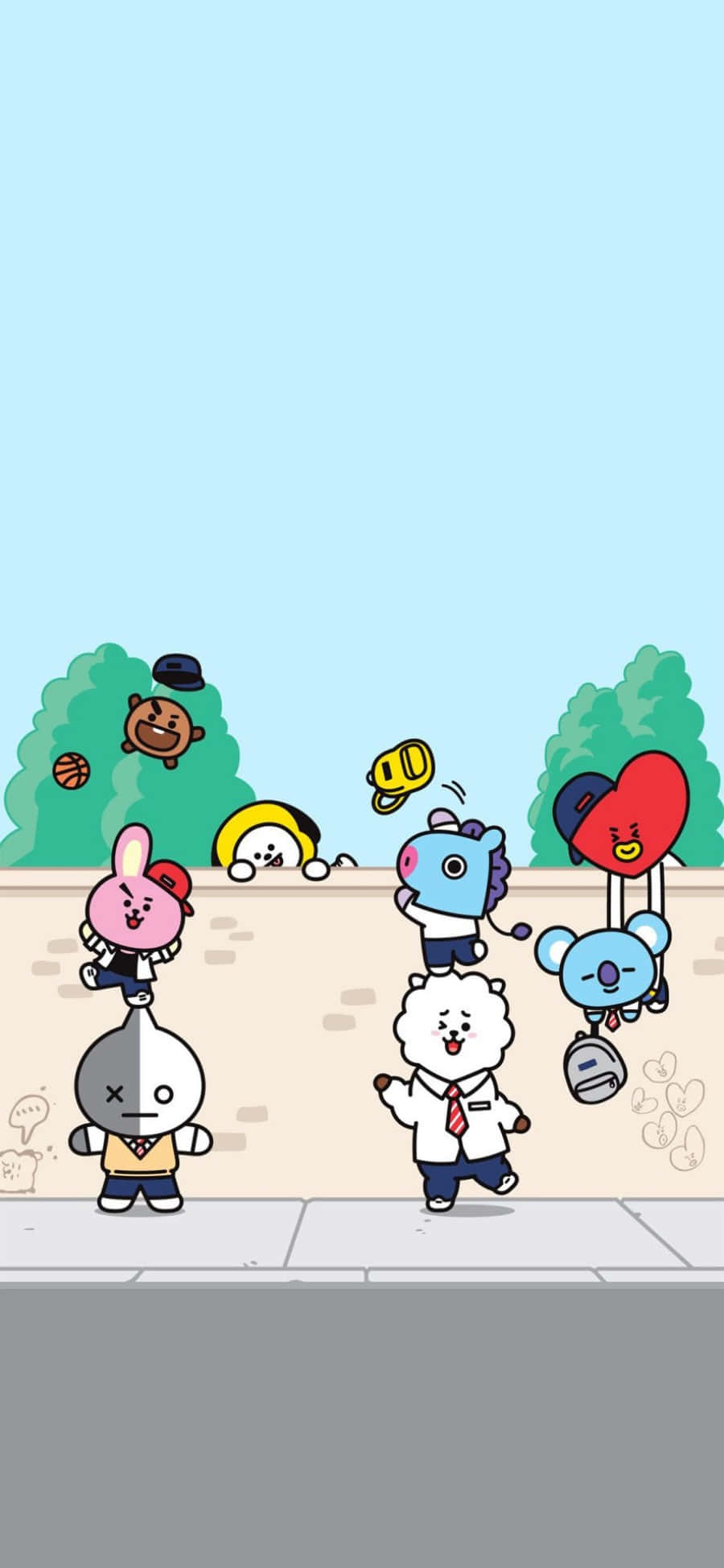 Maransan ang Daigdig ng Imahinasyon kasama ang BT21 Wallpaper