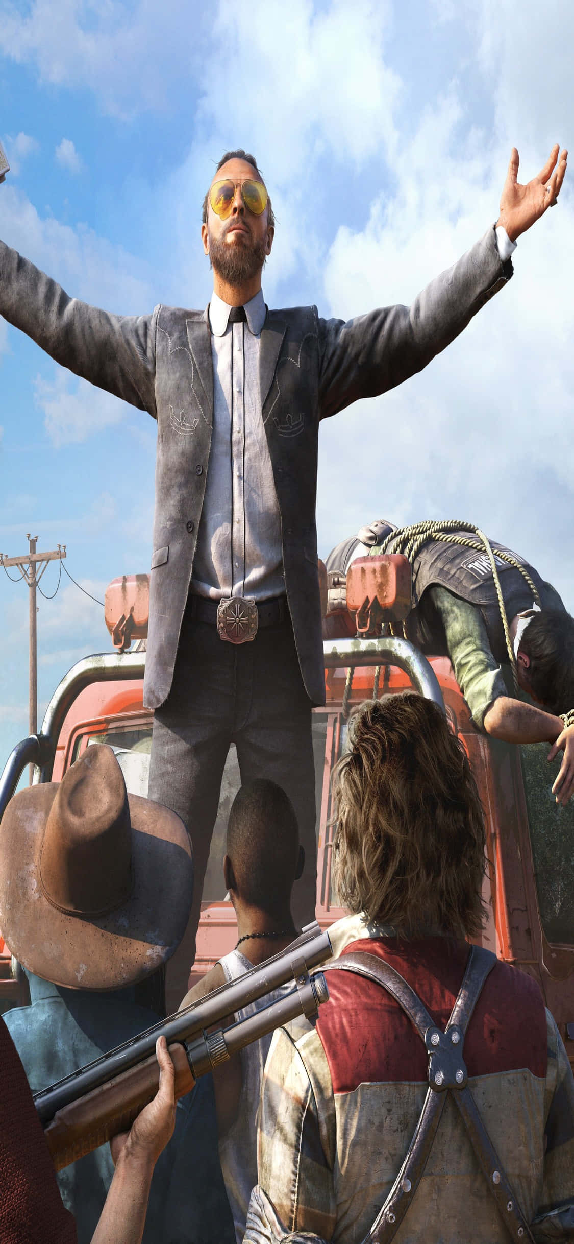 Maransan ang Far Cry 5 sa bagong Apple iPhone Xs Wallpaper