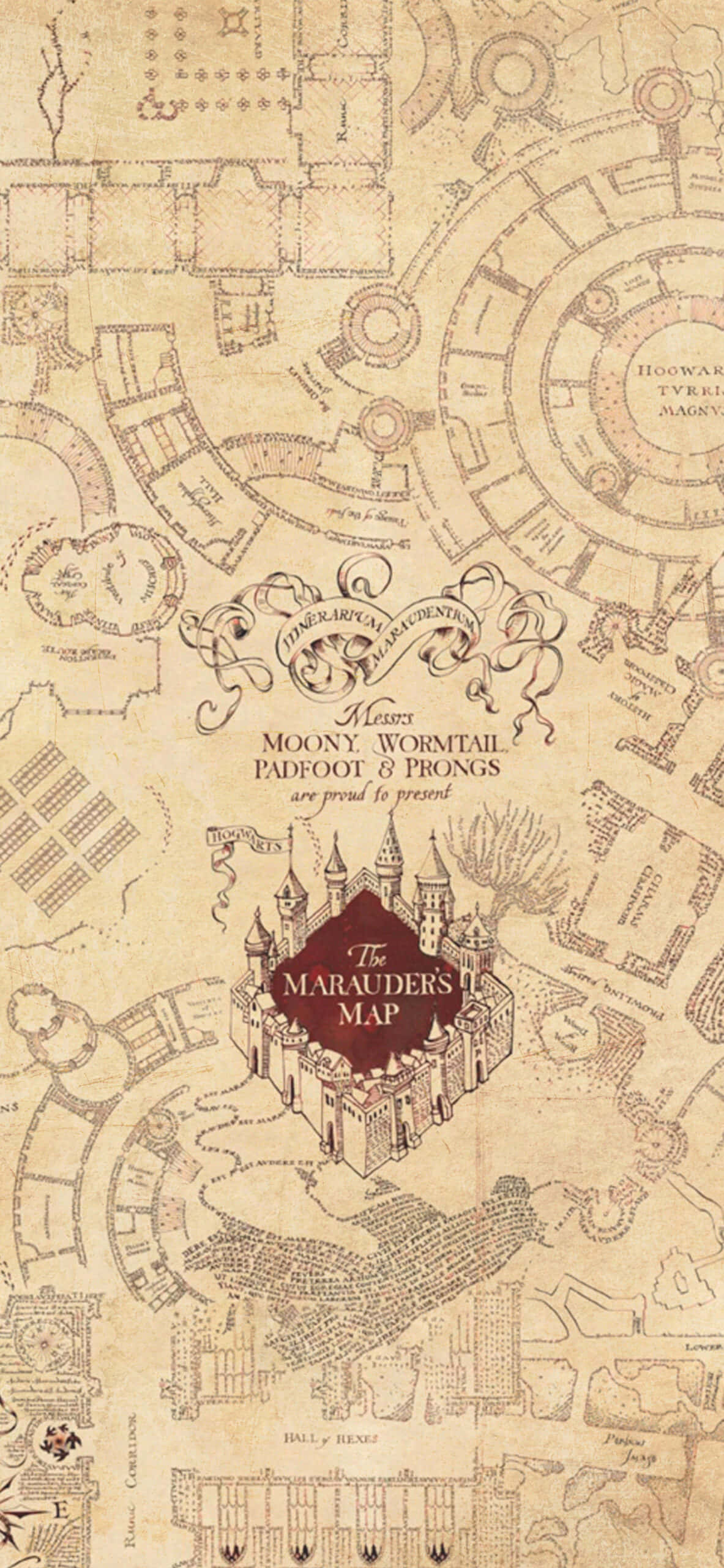 Marauders Map Harry Potter Background Wallpaper