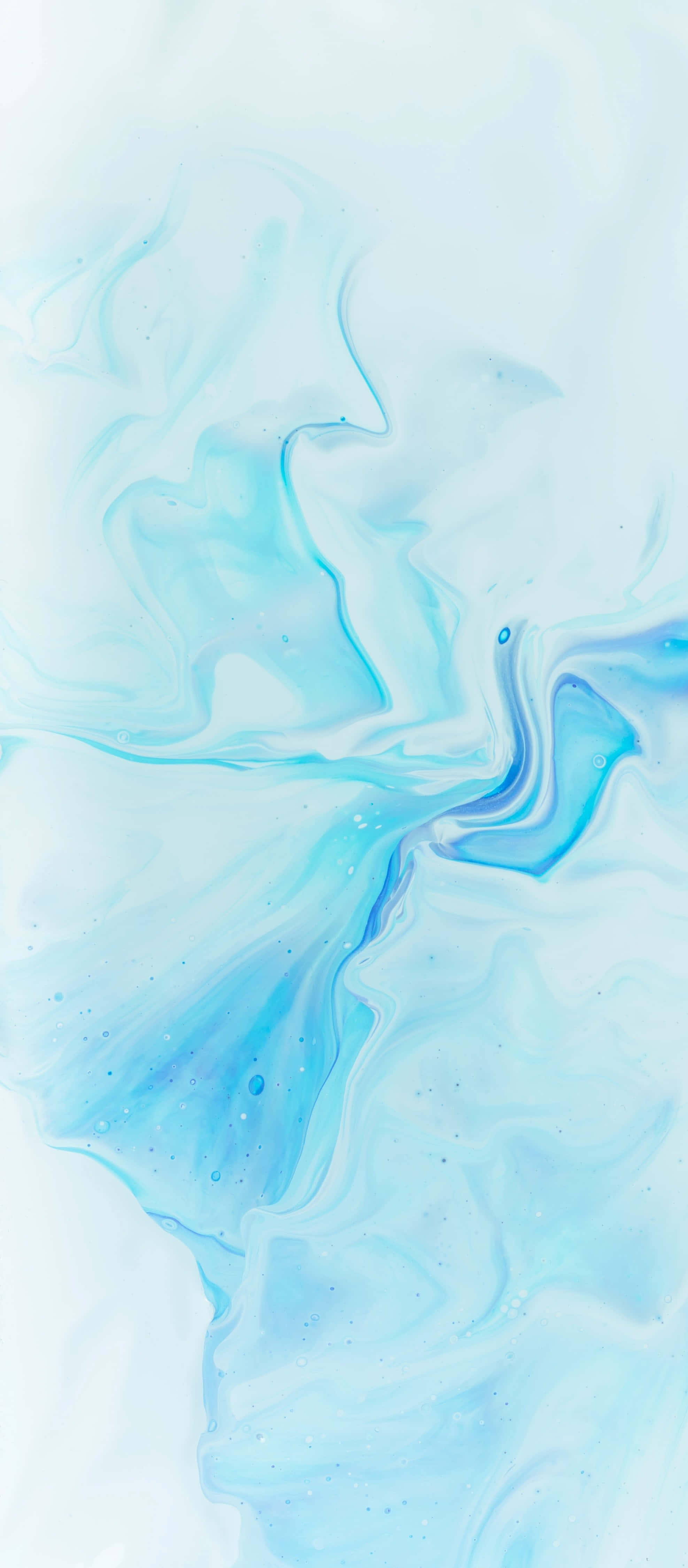Marble iPhone X Background In Baby Blue Wallpaper