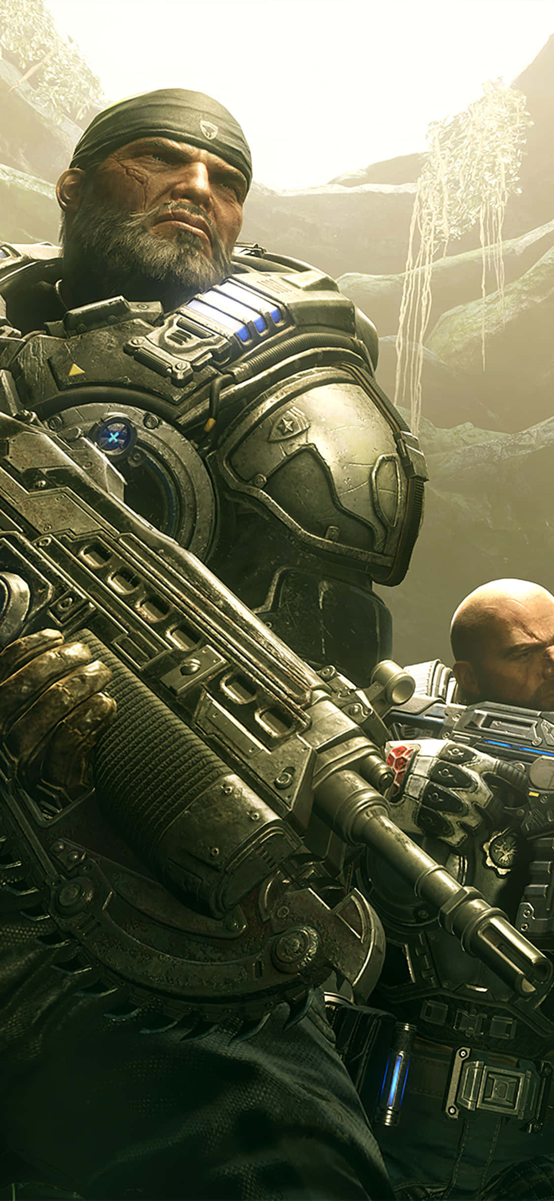Marcus And JD iPhone XS Gears Of War 5 Background Wallpaper