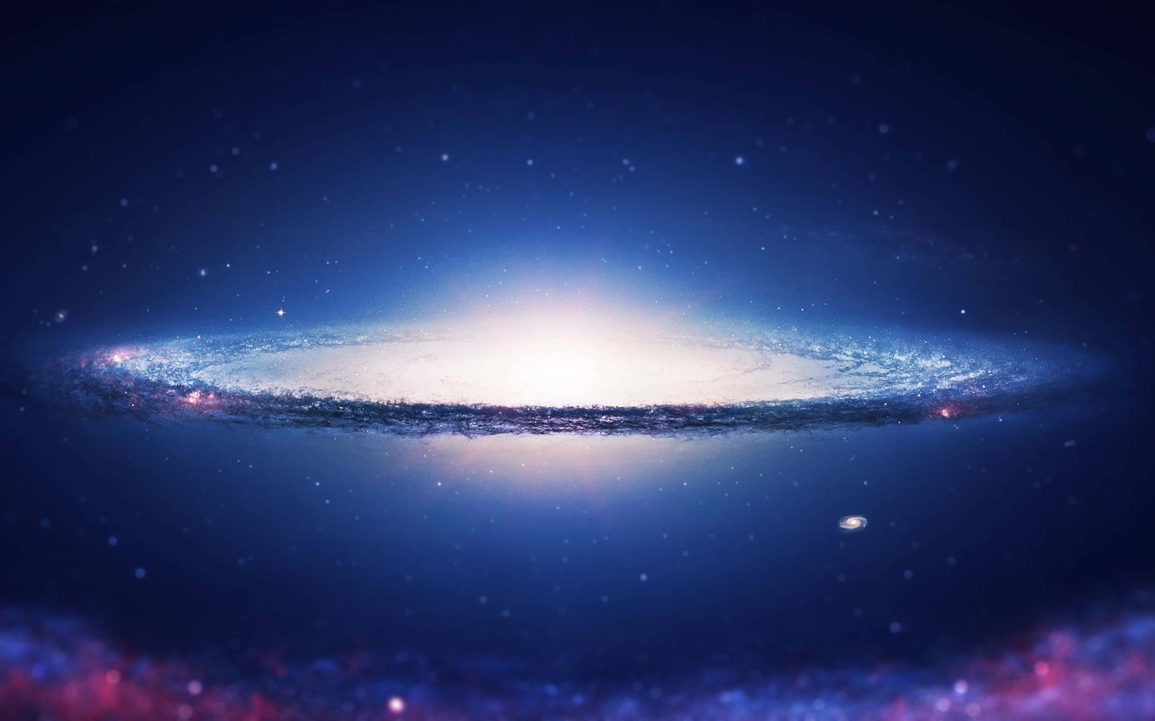 Marilag na Larawan ng Sombrero Galaxy sa 4K na Uniberso Wallpaper