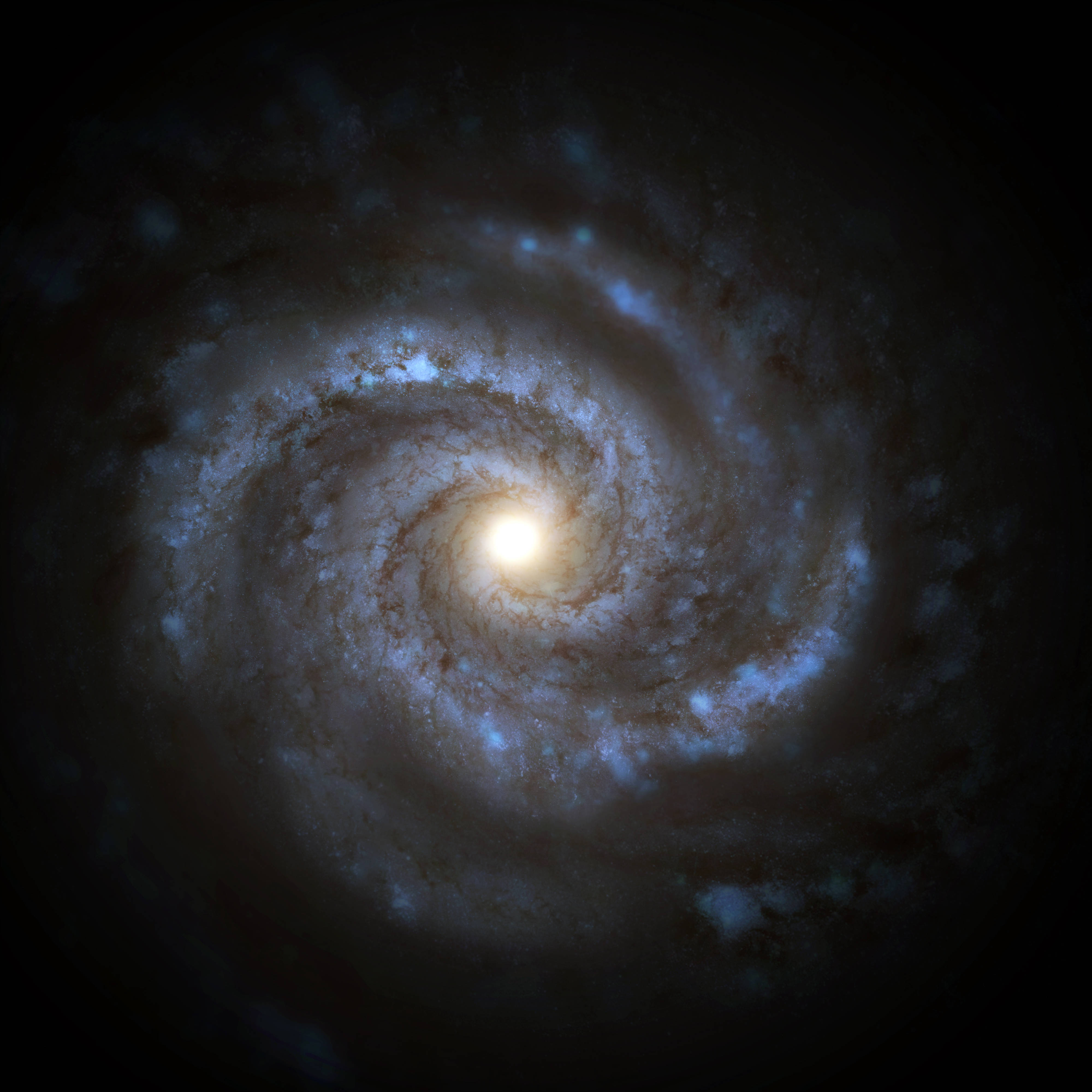 Marilag na Spiral Milky Way Galaxy Wallpaper