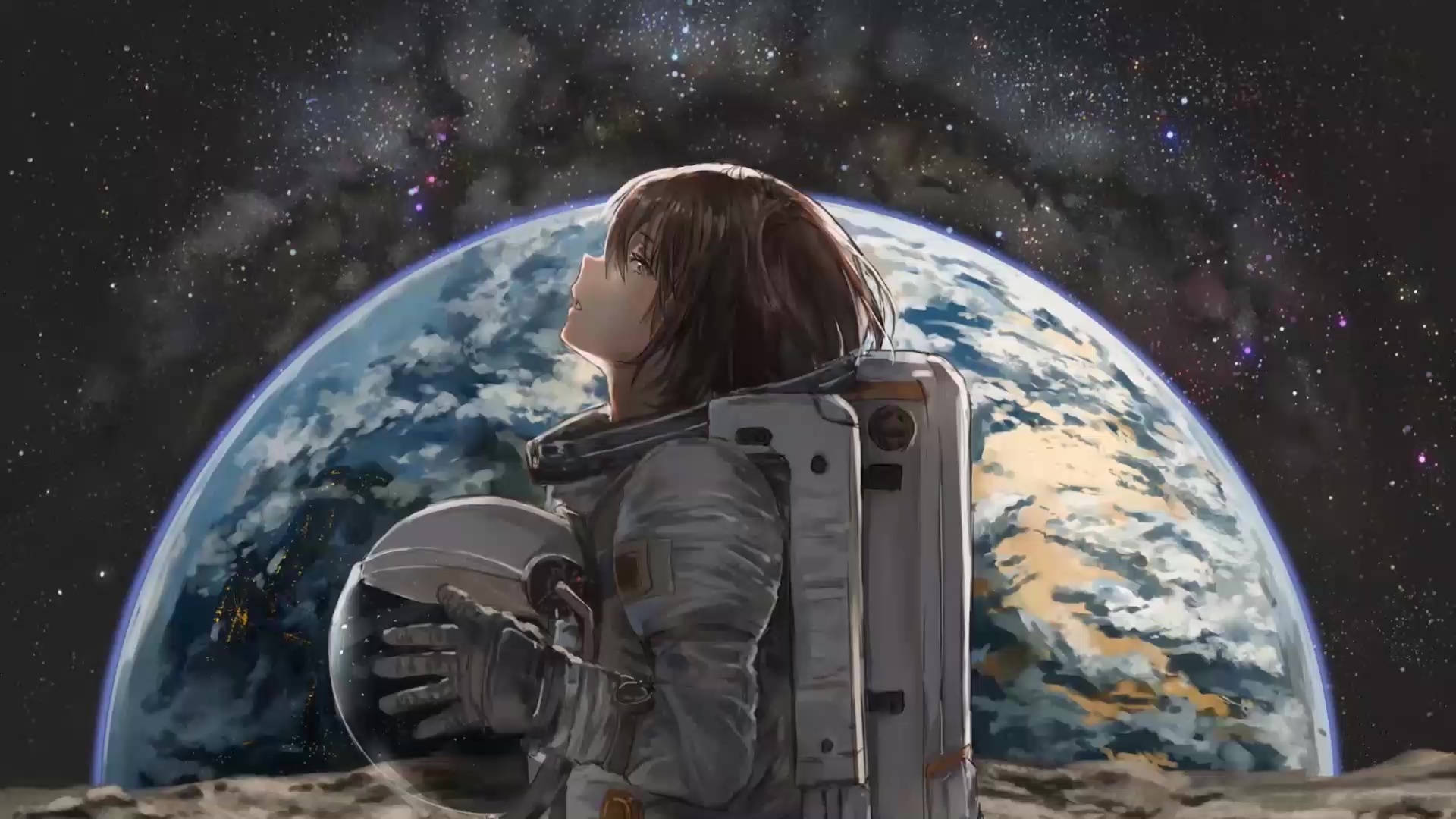 Marilag na Tanawin ng Isang Spiral Galaxy Wallpaper
