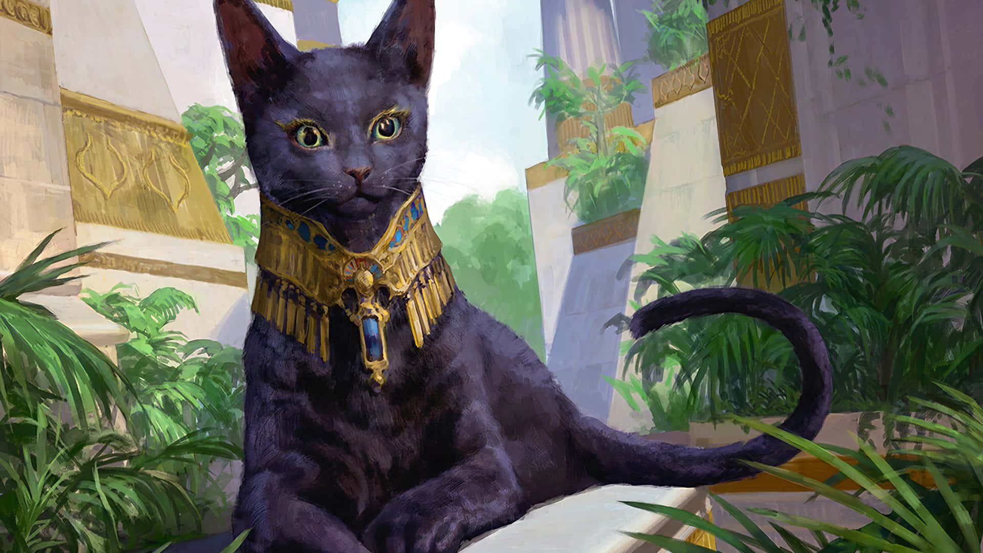 Maringal na Pusa ng Sinaunang Ehipto Wallpaper
