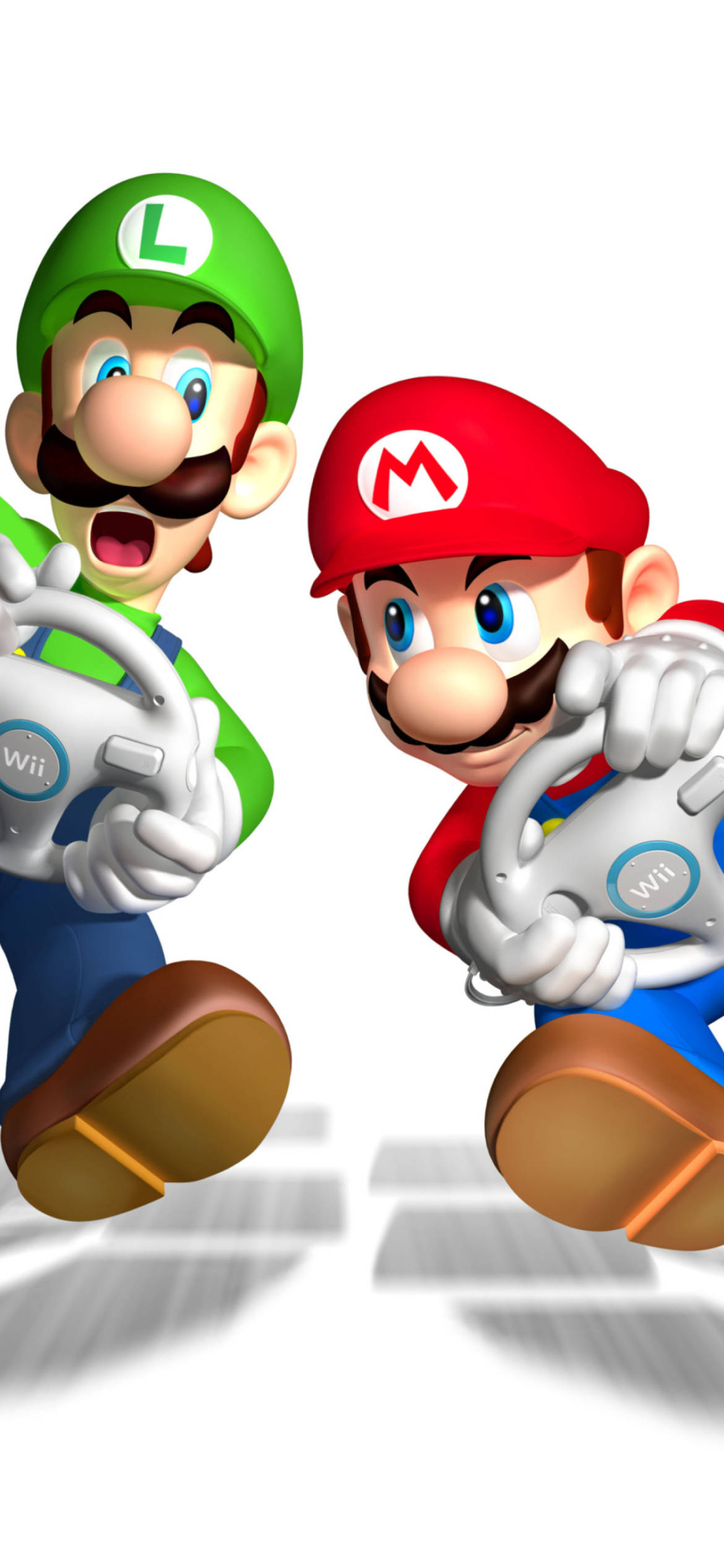 Mario at Luigi Aksyon sa Manibela Wallpaper