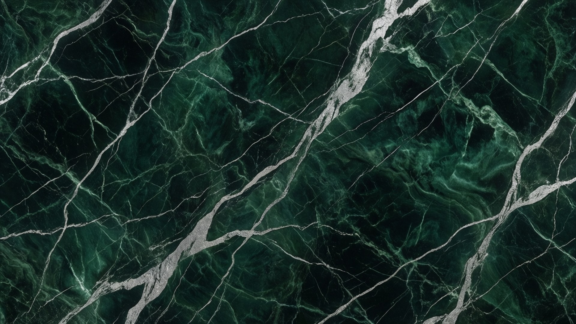 Marmol na Berde na May Pilak na Pilak Wallpaper