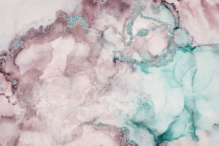 Marmol na Pastel na Maulap na Splotches Wallpaper
