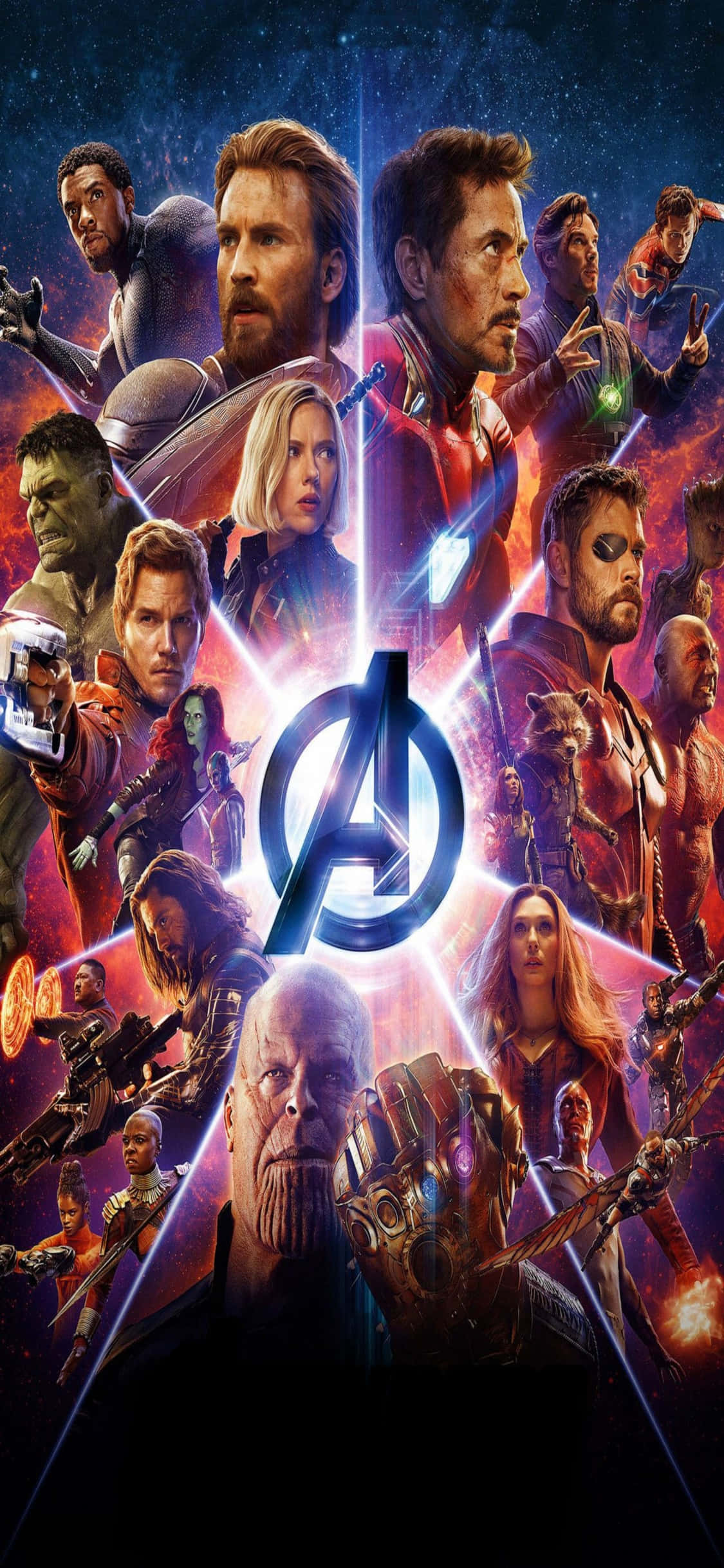 Marvel's Avengers Nagkakaisa sa iPhone Xs Wallpaper