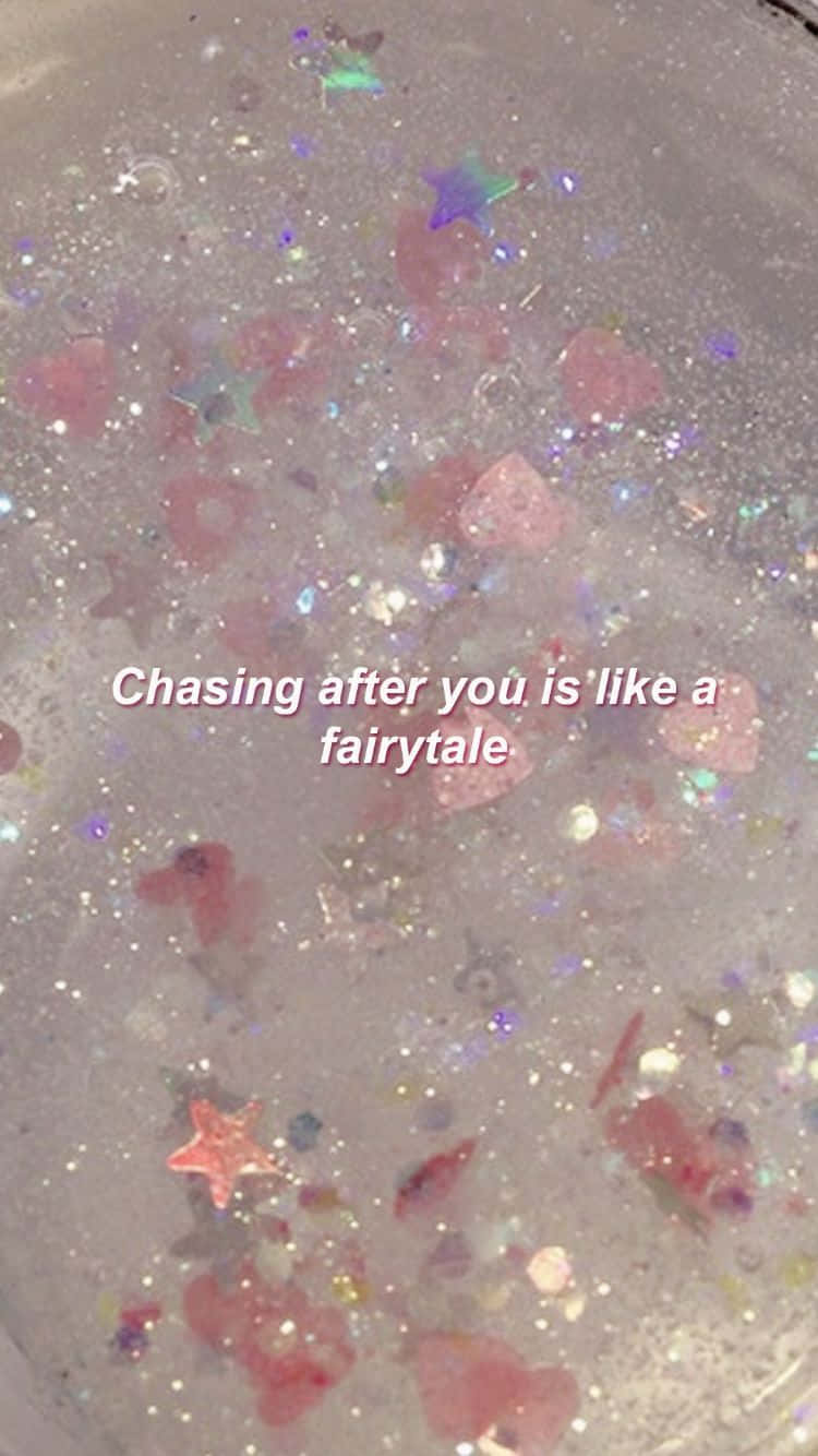 Masakit na Pag-ibig Quotes na Sparkle Aesthetic Wallpaper
