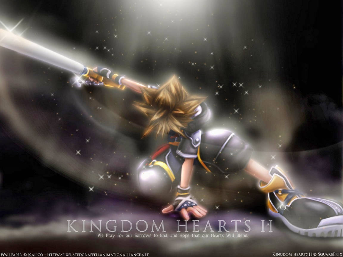 Masalimuot na Logo ng Kingdom Hearts Wallpaper