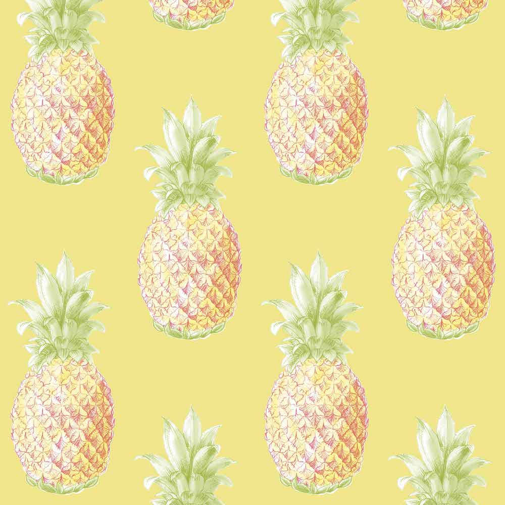 Masarap na dilaw na pinya, handa nang kainin Wallpaper