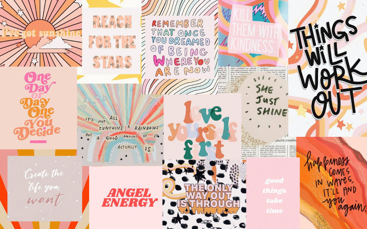 Masaya at Nakatutuwang Pastel Mood Board Wallpaper