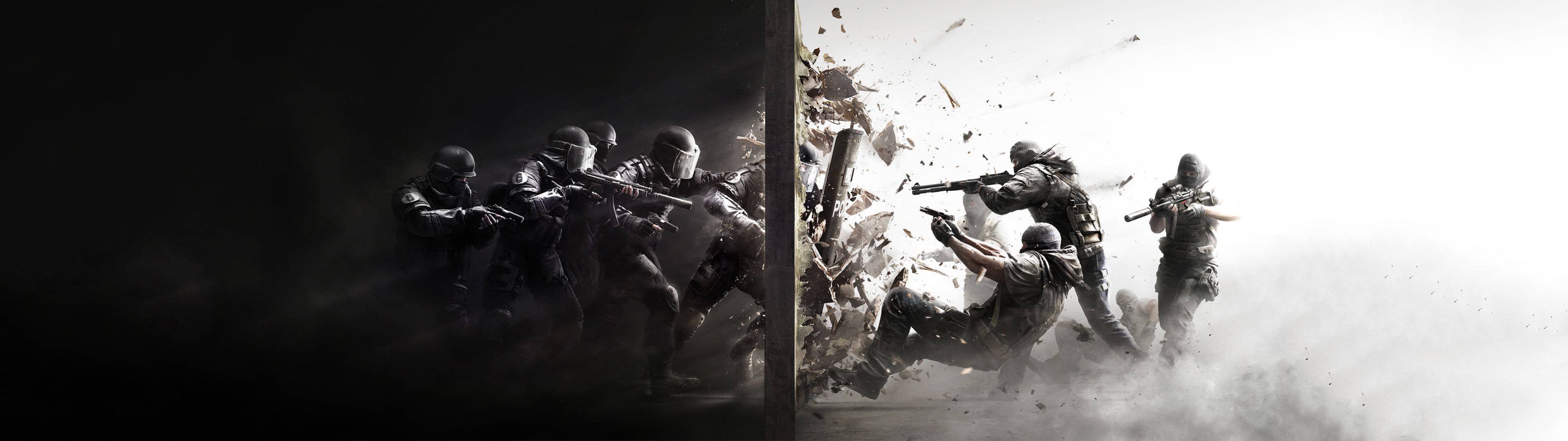 Masaya sa Rainbow Six Siege sa Nakakagulat na Detalye sa Dalawang Screen Wallpaper