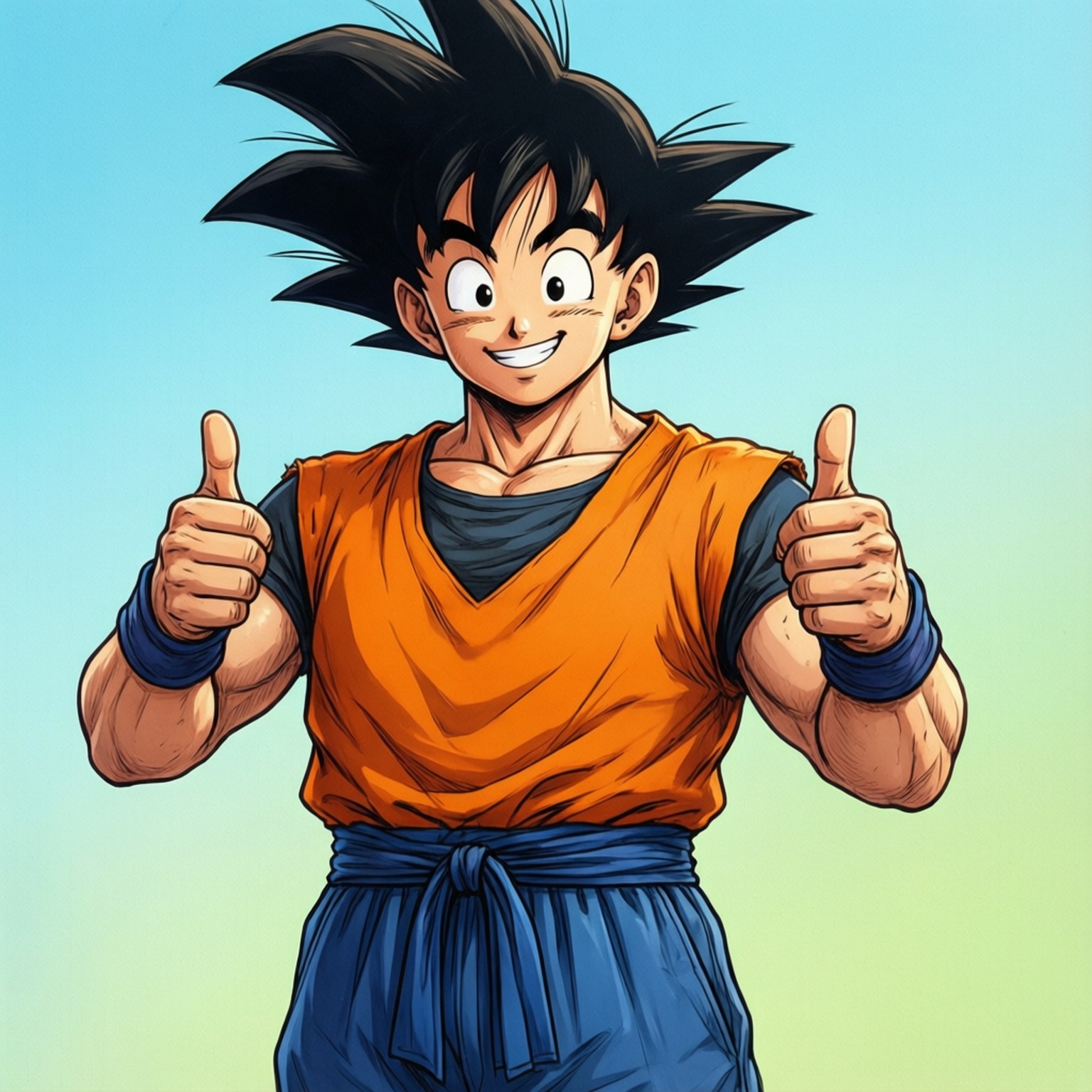 Masayang Goku Wallpaper