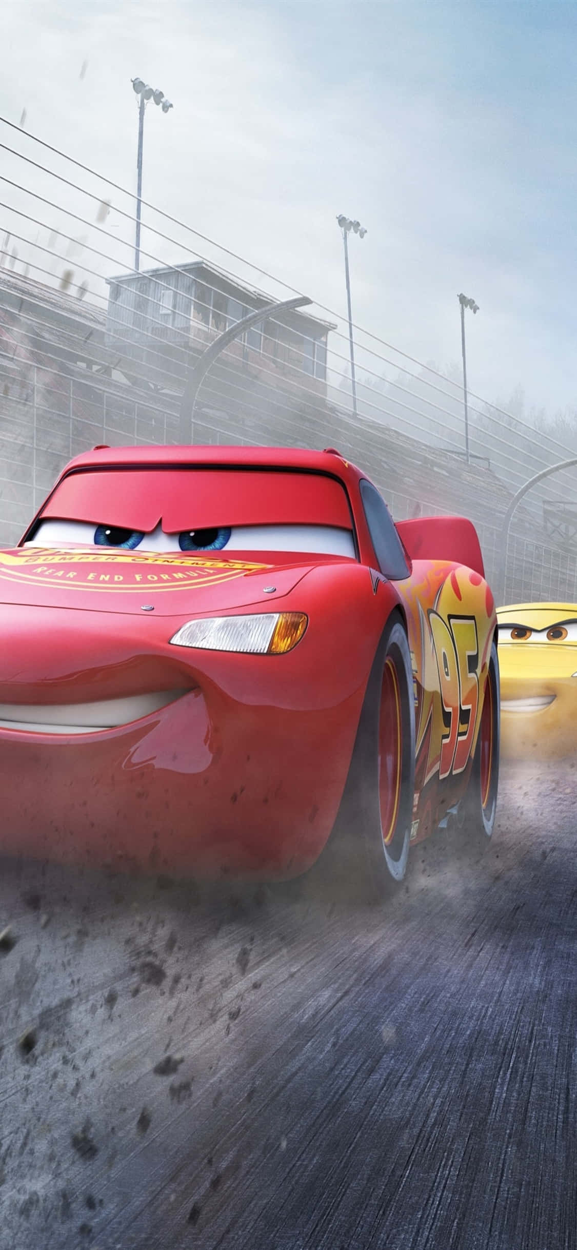 Masayang Karera McQueen iPhone X Cars Background Wallpaper