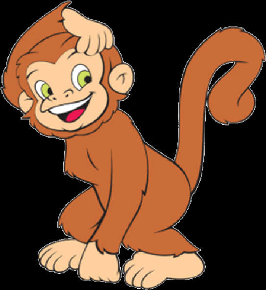 Masayang Kartun na Unggoy Wallpaper