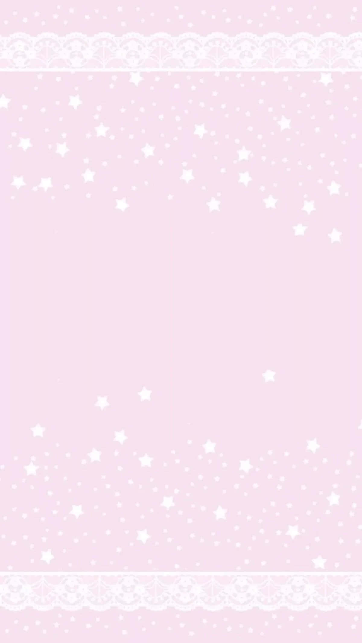 Masayang Kawaii Pink na Background Wallpaper