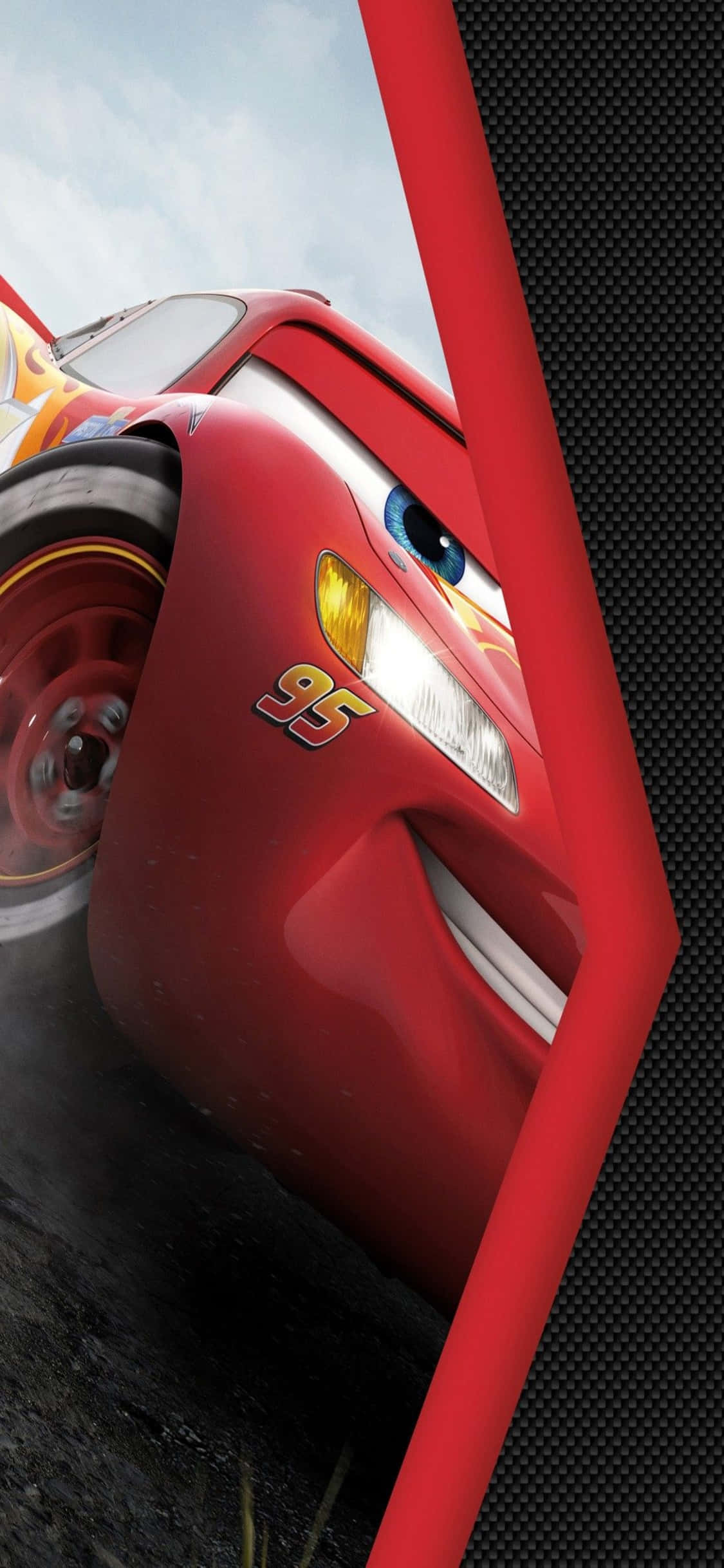 Masayang Lightning McQueen iPhone X Cars Background Wallpaper