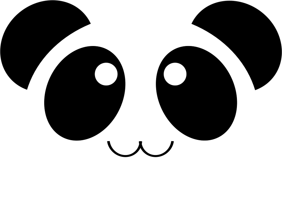Masayang Mukha ng Cartoon Panda Wallpaper
