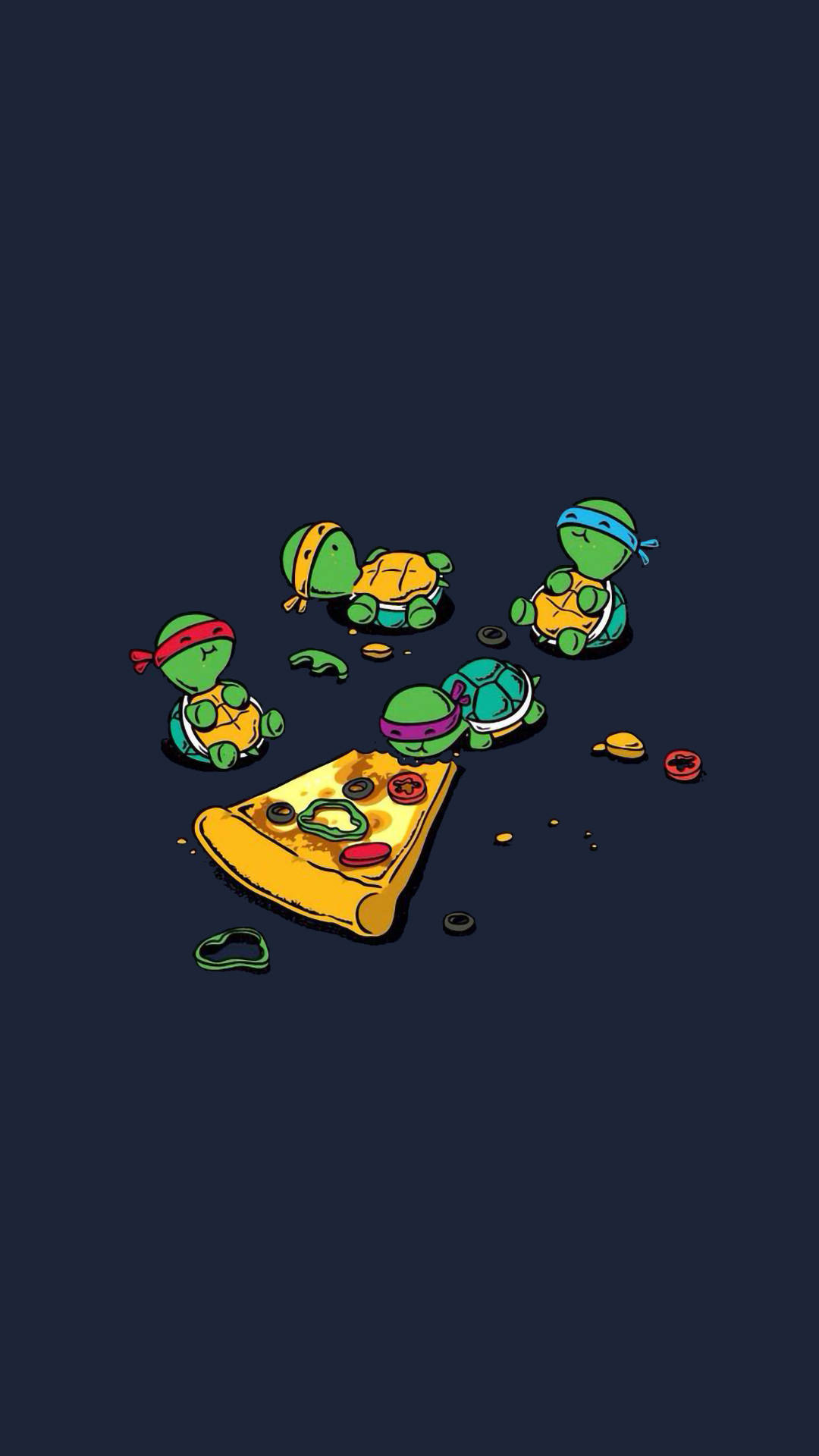 Masayang Ninja Turtles Aesthetic Wallpaper