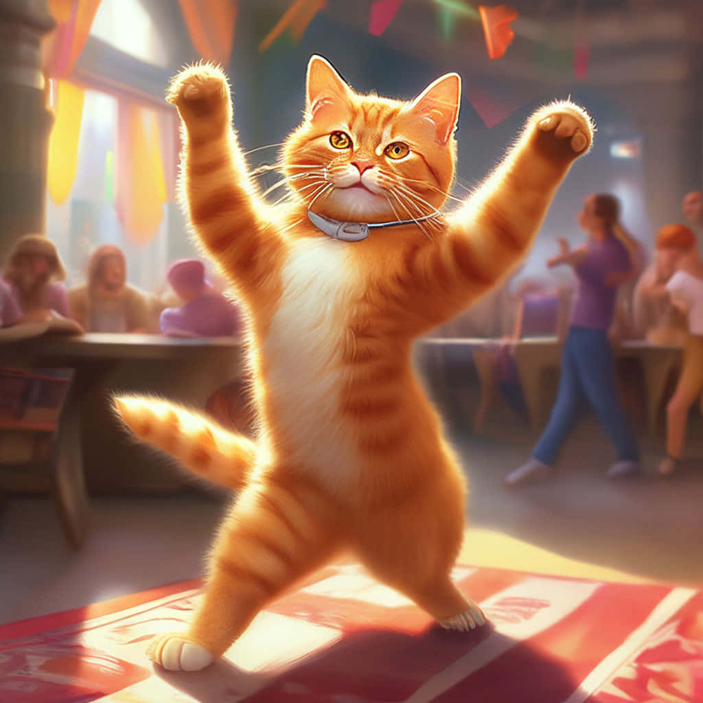 Masayang Pagsasayaw ng Pusa.JPG Wallpaper
